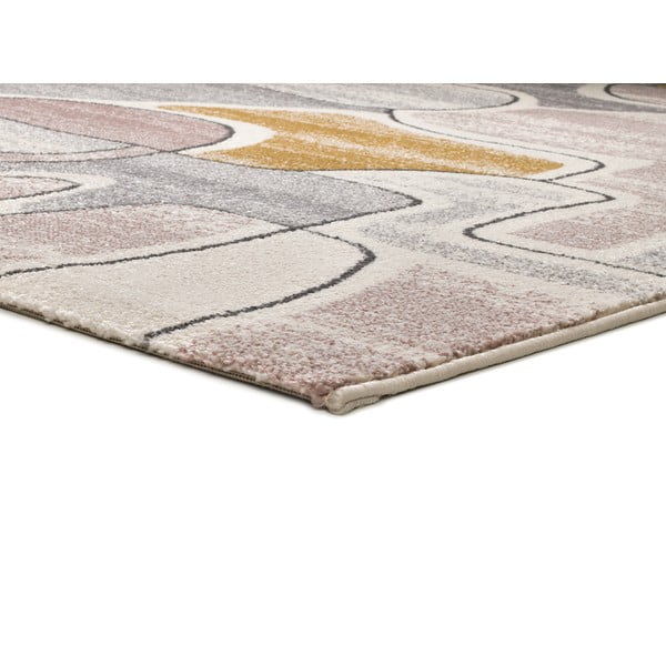 Covor galben/crem 135x190 cm Ashley – Universal-image-2