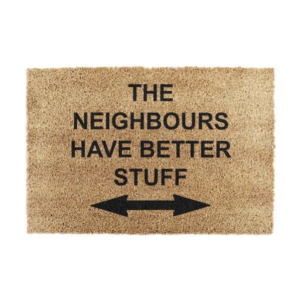 Covoraș de intrare din fibre de nucă de cocos 40x60 cm Neighbours Have Better Stuff – Artsy Doormats