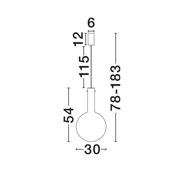 Lustră gri LED cu intensitate reglabilă din sticlă ø 30 cm Nostos – Nova Luce-image-4