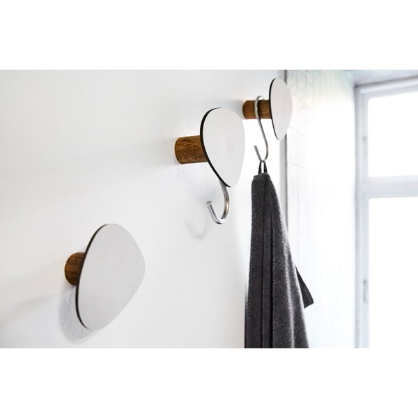 Cârlig gri deschis de montat pe perete din oțel Dot S Nupo – LIND DNA-image-1