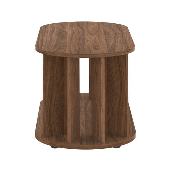 Măsuță de cafea cu blat cu aspect de lemn de nuc 110x50 cm Nora TemaHome-image-3