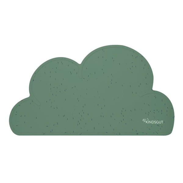 Suport din silicon pentru masă Kindsgut Cloud, 49 x 27 cm, verde închis