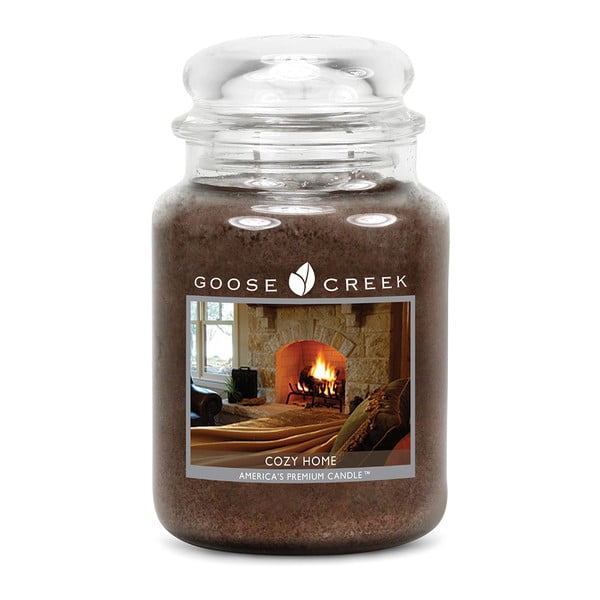 Lumânare parfumată în recipient de sticlă Goose Creek Cozy Home, 150 ore de ardere
