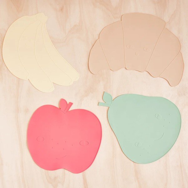 Suport de farfurie pentru copii din silicon 35x49 cm Croissant – OYOY Mini-image-1
