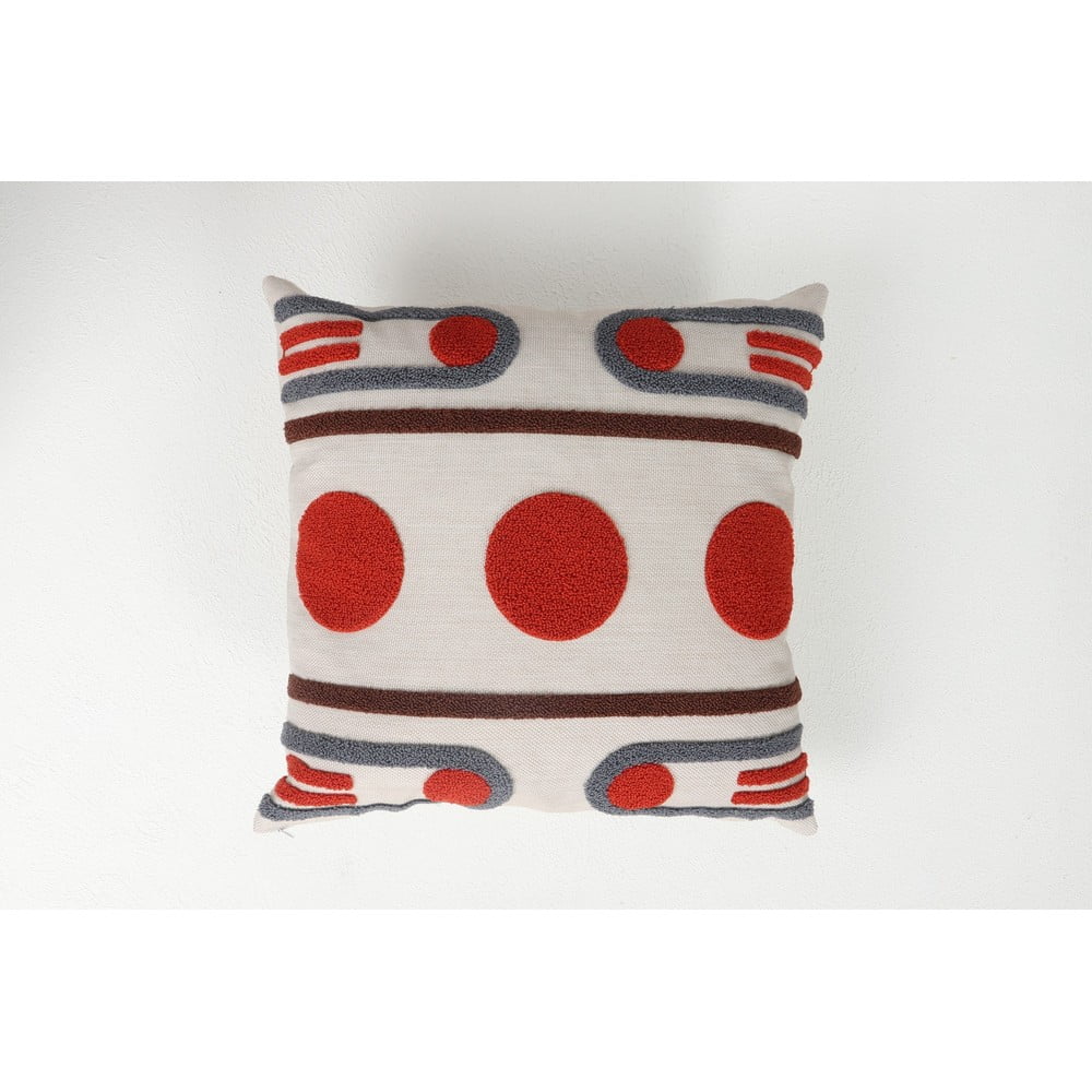 Față de pernă din in 43x43 cm Geometrik – Mioli Decor