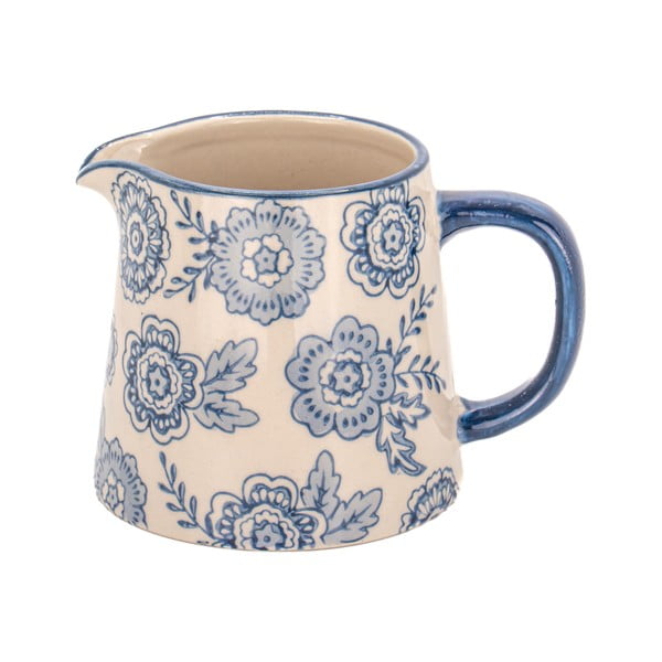 Latieră albastră-bej din gresie 200 ml Blue Willow – Sass & Belle