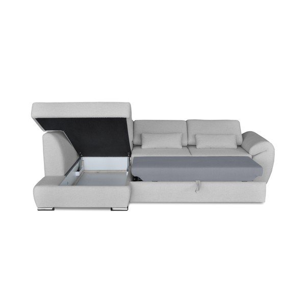 Colțar extensibil Windsor  & Co. Sofas Epsilon, colț partea stângă, gri deschis-image-4
