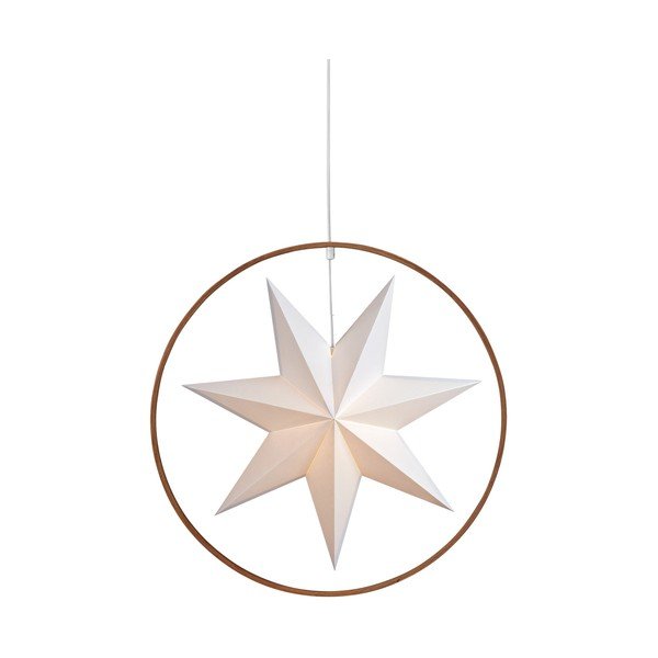 Decorațiune luminoasă albă/maro ø 50 cm Speranza – Markslöjd