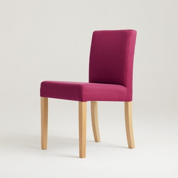 Scaun cu picioare din lemn de fag  Wilton, roz