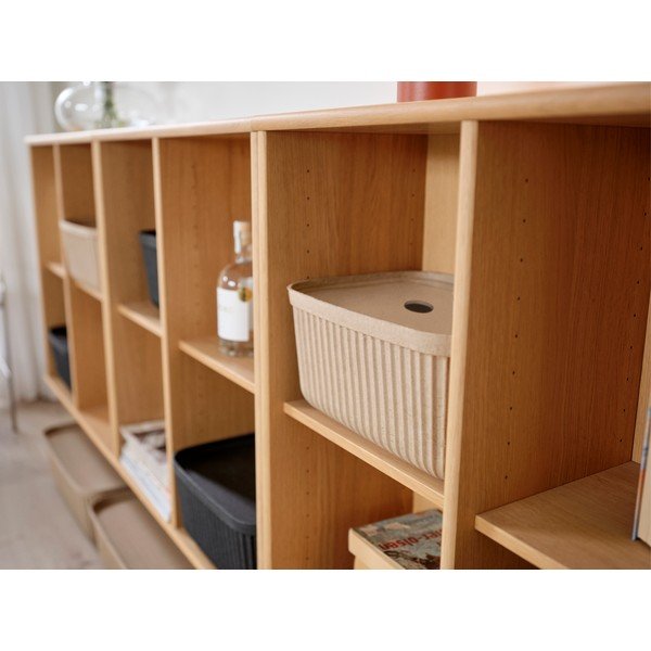 Cutii de depozitare negre 2 buc. cu capac 32x23x20,5 cm Pulp – Zone-image-1