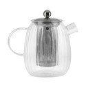 Ceainic argintiu mat cu filtru din sticlă 1 l Tulip – Vialli Design