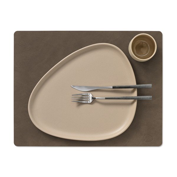 Suport pentru farfurii din piele ecologică 35x45 cm Square L Nupo – LIND DNA-image-2