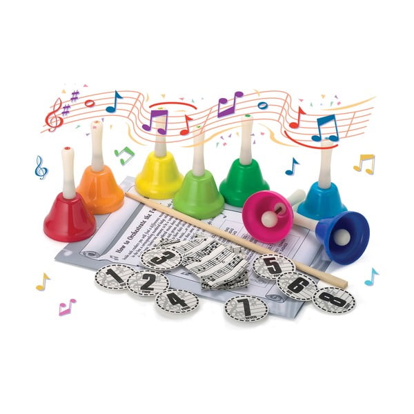 Pocnitori de Crăciun din hârtie în set de 8 Hand Bells - Robin Reed-image-1