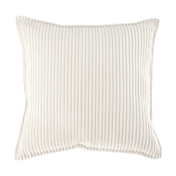 Pernă decorativă pentru copii crem cu tapițerie din catifea reiată Block – Wigiwama