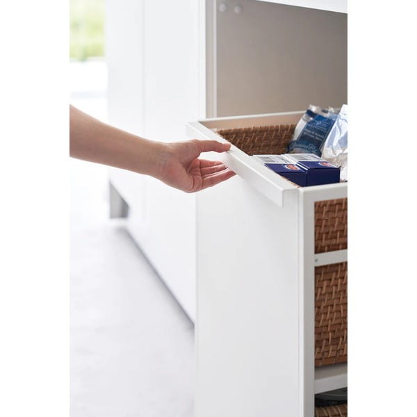 Etajeră pe roți albă din metal 42x60 cm Tower – YAMAZAKI-image-1