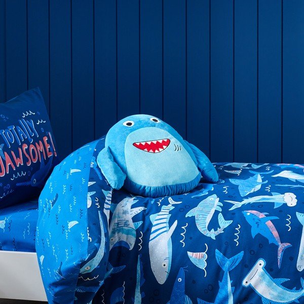 Pernă pentru copii din pluș Sheldon the Shark – Catherine Lansfield-image-1