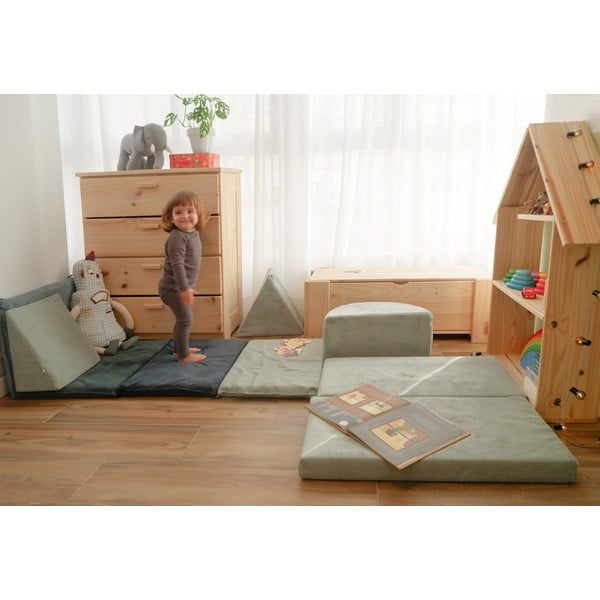 Set de joacă din spumă albastru deschis din catifea reiată Bloque Montessori – Little Nice Things-image-2