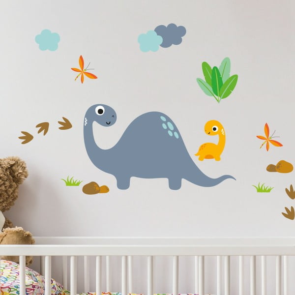 Autocolant de perete Ambiance Cute Blue Dinosaur-image-1