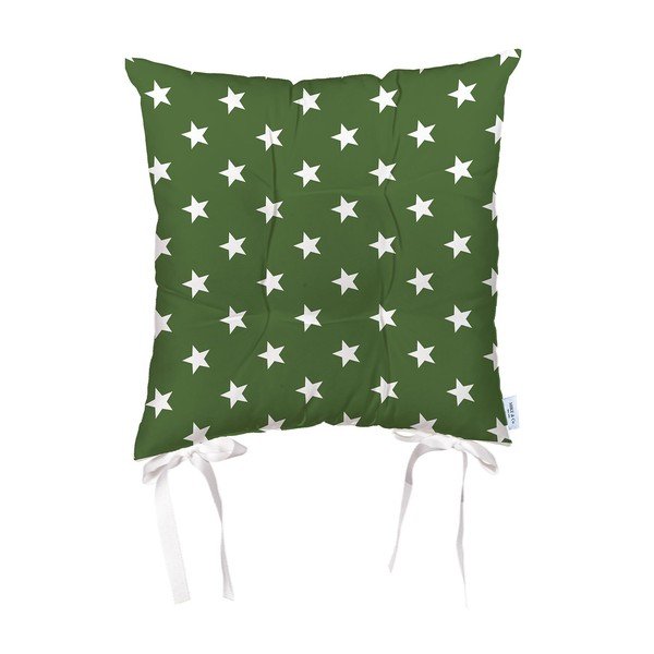 Pernă verde pentru scaun Mike & Co. NEW YORK Honey, 43 x 43 cm