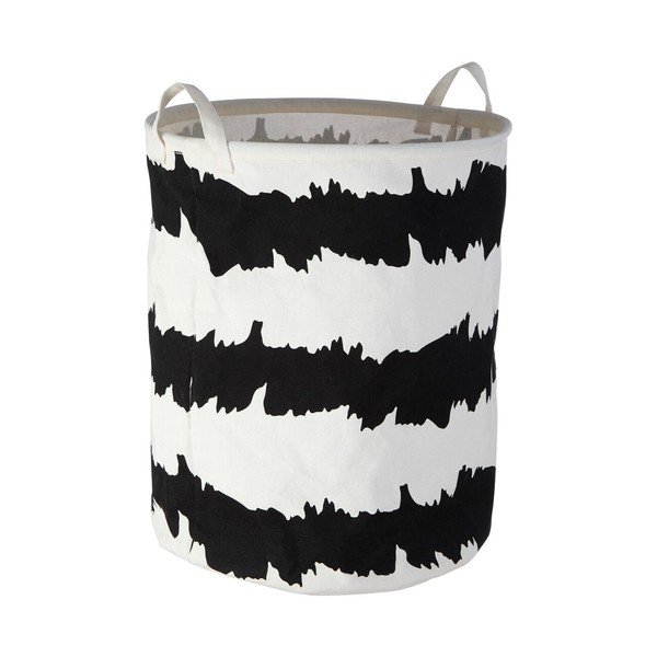 Coș de rufe alb-negru din material textil Harga – Premier Housewares-image-1