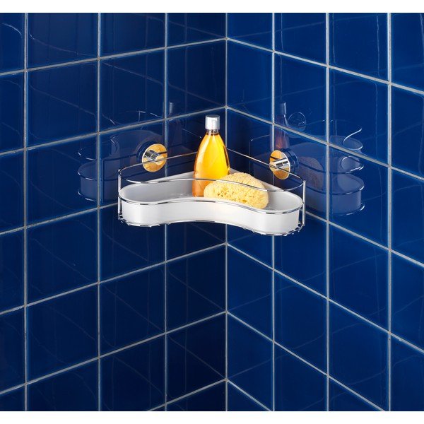 Raft autoadeziv pentru colț Wenko cu sistem de prindere Vacuum-Loc Milazzo, până la 33 kg-image-1