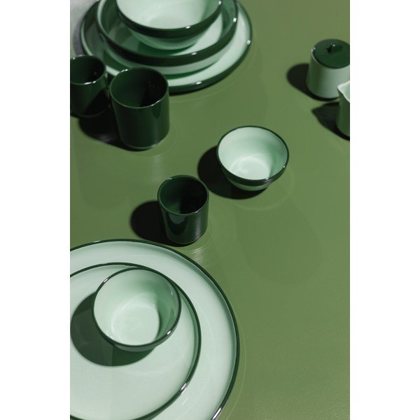 Farfurie verde din gresie ø 26 cm Duo – ONA-image-2