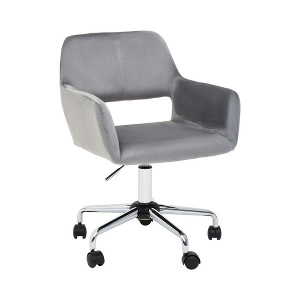 Scaun de birou gri tapițat Brent – Premier Housewares