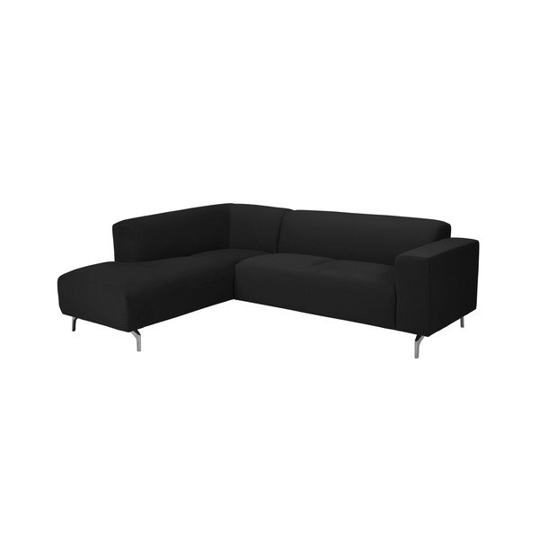 Canapea colţar Windsor & Co Sofas Orion, partea stângă, negru-image-1
