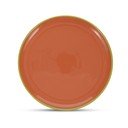 Farfurie verde/portocalie din gresie ø 26 cm Duo – ONA