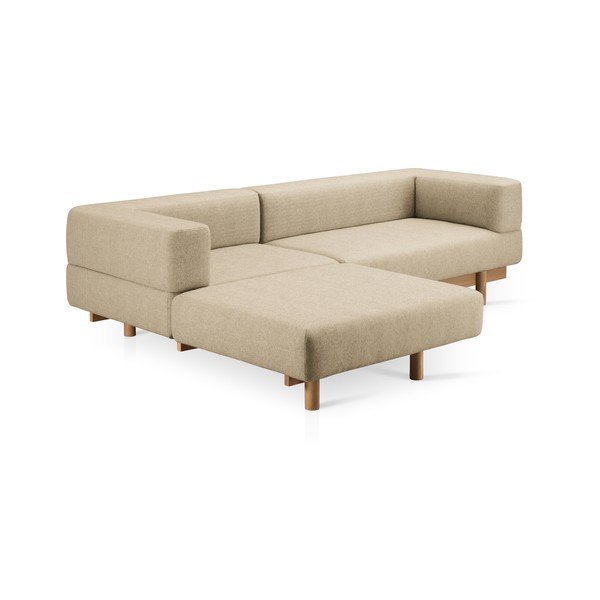 Canapea bej cu tapițerie din lână 260 cm Alchemist – EMKO-image-2