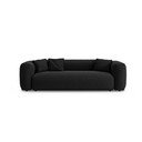 Canapea modulară neagră extensibilă 264 cm Martina – Micadoni 