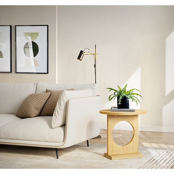 Măsuță de cafea cu aspect de lemn de stejar Woodman Bau-image-1