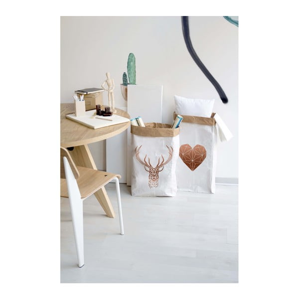 Sac depozitare din hârtie reciclată Really Nice Things Most Heart-image-1