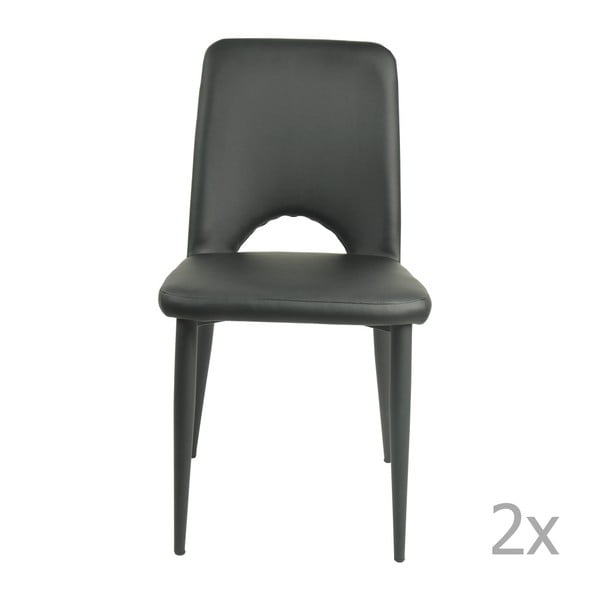 Set 2 scaune Cover, negru