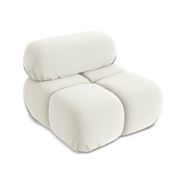 Modul pentru canapea modulară alb cu tapițerie din catifea Lokua – Makamii-image-2