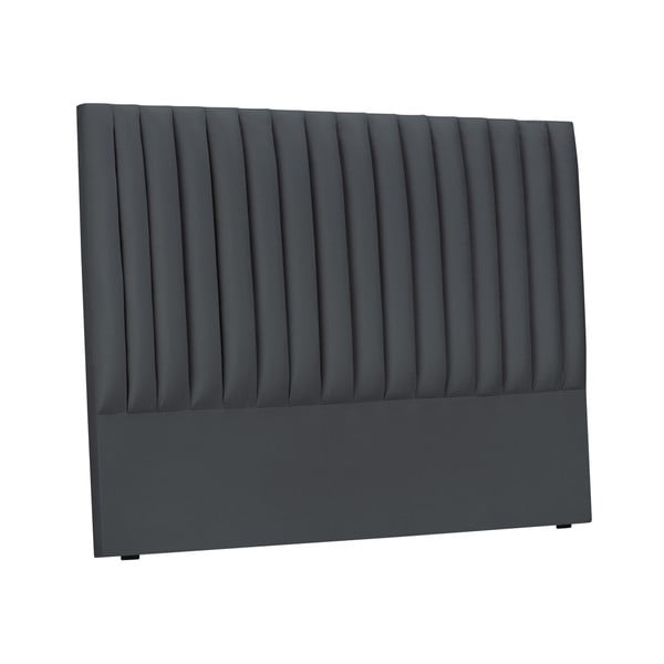 Tăblie de pat gri antracit tapițată 160x120 cm NJ - Cosmopolitan Design-image-2