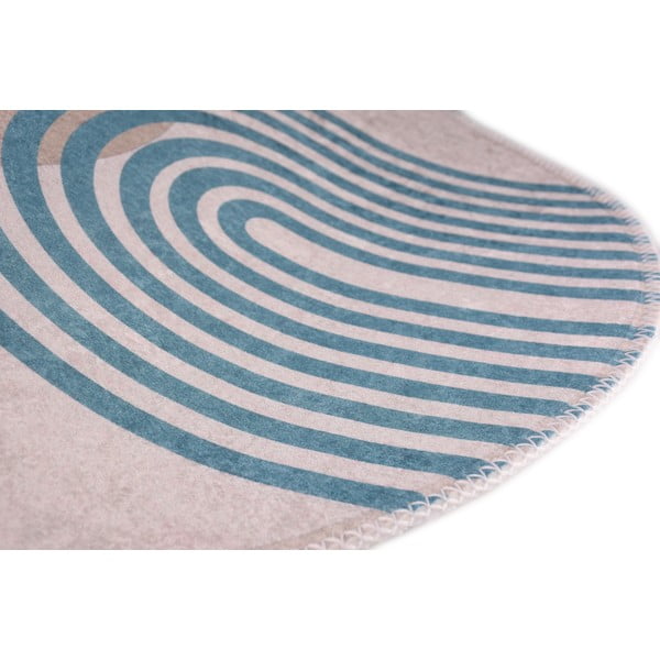 Covor rotund albastru/gri ø 80 cm - Vitaus-image-2