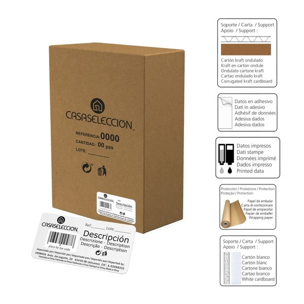 Noptieră   din lemn exotic Natural Way – Casa Selección-image-2