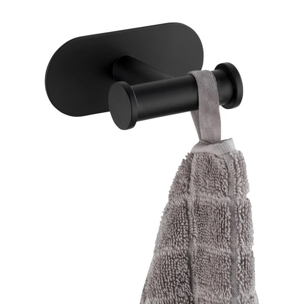 Suport autoadeziv pentru prosoape Wenko Orea, negru-image-3