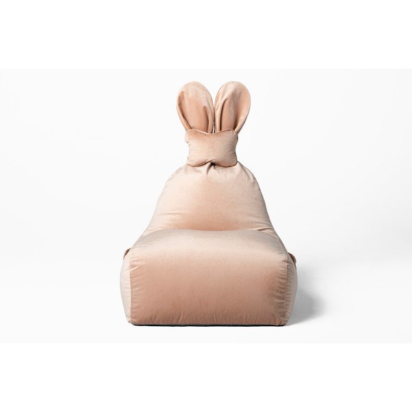 Fotoliu puf pentru copii roz deschis Funny Bunny – The Brooklyn Kids-image-2