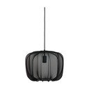 Lustră neagră cu abajur textil ø 40 cm Plumeria – Light & Living