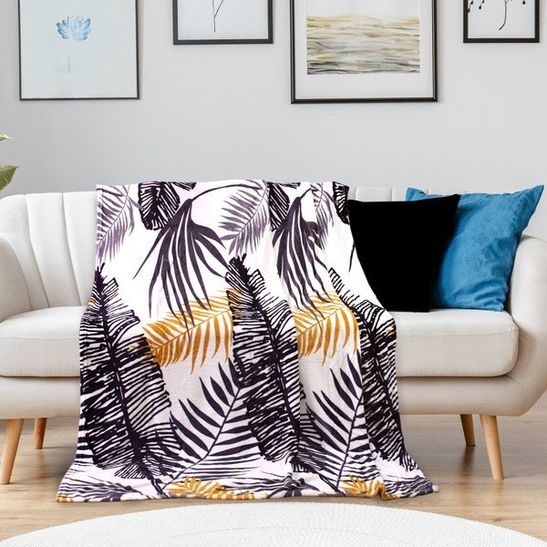 Pătură din microfibră DecoKing Jungle Fern, 150 x 200 cm-image-1