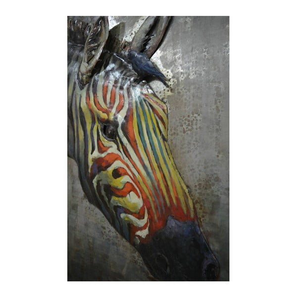 Tablou artizanal Vivorum Zebra, 60 x 80 cm-image-2