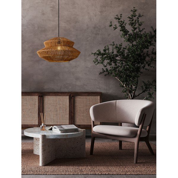 Lustră în culoare naturală cu tapițerie din frânghie ø 50 cm Nua – Nova Luce-image-2