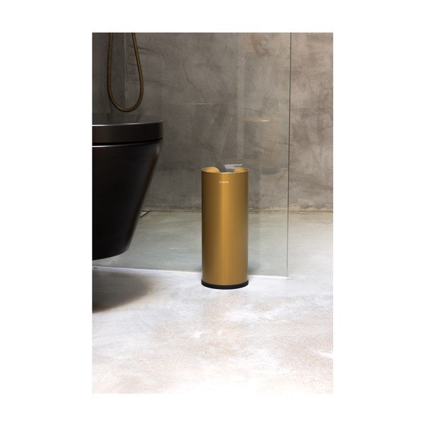 Suport pentru hârtie igienică auriu din oțel ReNew – Brabantia-image-3