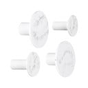 Set 4 cârlige PT LIVING Marble, alb