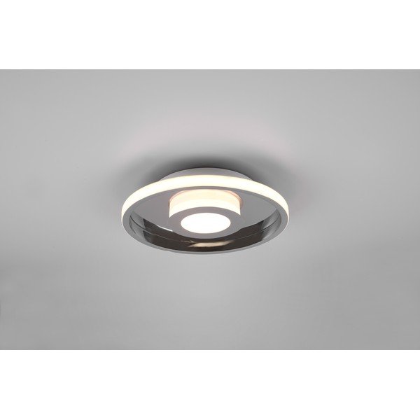 Plafonieră argintiu-lucios LED din metal ø 30 cm Ascari – Trio-image-1