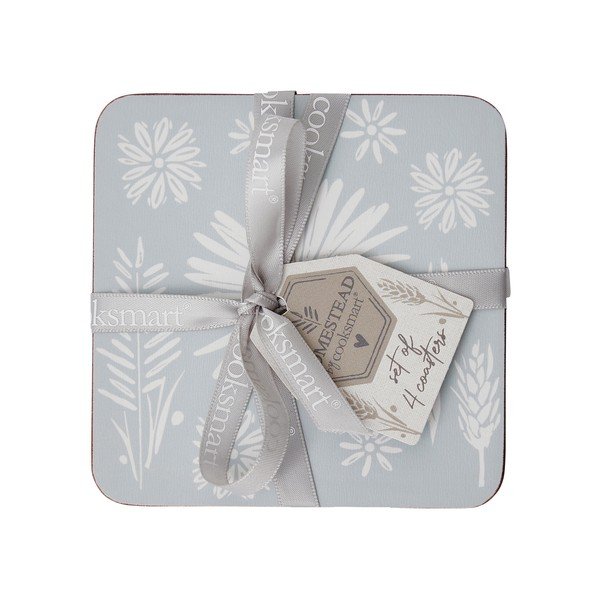 Coasters albastru-deschis 4 buc. din plută Homestead – Cooksmart ®-image-1