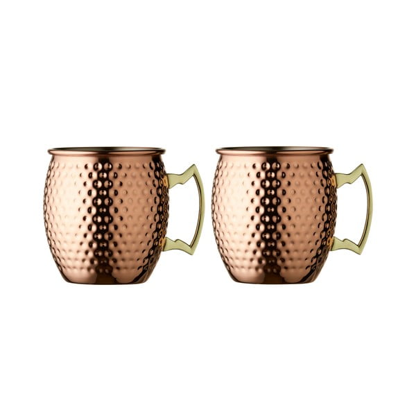 Căni arămii 2 buc. din oțel 400 ml Moscow Mule – Lyngby Glas-image-3