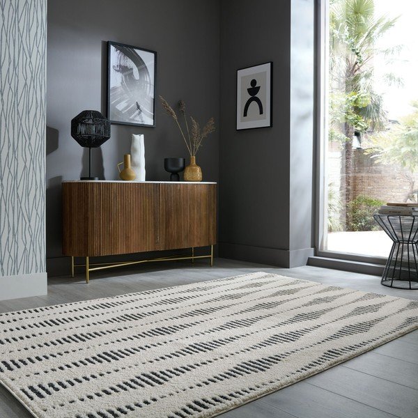Covor crem 200x290 cm Knot – Flair Rugs-image-1